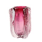 Vaso De Vidro Murano Carta 15x15x23cm - Jolitex Ametista