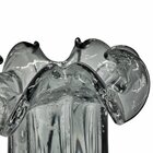 Vaso De Vidro Murano Cinza Veneza Grande