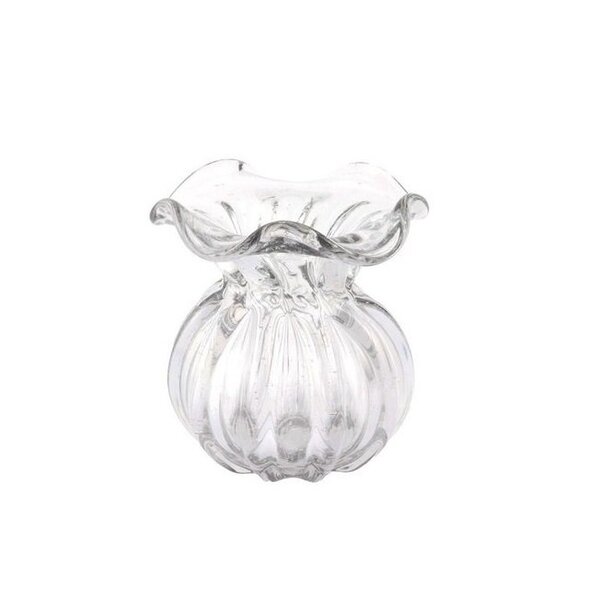Vaso De Vidro Murano Trouxinha Veneza 11x11x11,5cm - Jolitex