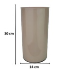 Vaso De Vidro Para Decoração Cilindrico Marrom - 30x14cm