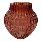 Vaso De Vidro Terracota