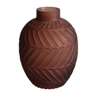 Vaso De Vidro Terracota