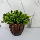 Vaso De Vidro Trabalhado Decorativo Luxo Na Cor Cobre