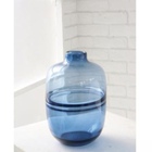 Vaso De Vidro Transparente Azul