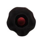 Vaso De Vidro Trouxinha Italy Preto Com Detalhes Rose 11 5cm