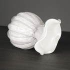 Vaso De Vidro Trouxinha Tipo Murano Branco Leitoso Veneza 11