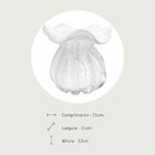 Vaso De Vidro Trouxinha Tipo Murano Branco Leitoso Veneza 11