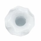 Vaso De Vidro Trouxinha Tipo Murano Branco Leitoso Veneza 11