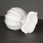 Vaso De Vidro Trouxinha Tipo Murano Branco Leitoso Veneza 11