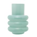Vaso De Vidro Wolff Gomos Menta 18cmx18cmx23cm 29511