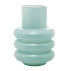 Vaso De Vidro Wolff Gomos Menta 18cmx18cmx23cm 29511