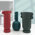 Vaso Decor Afro Luxo Vinho Coleção Resina Especial