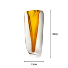 Vaso Decor Fenda Alongado Garnet