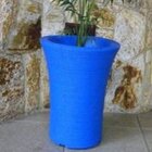 Vaso Decor Plant Circular Pequeno Azul