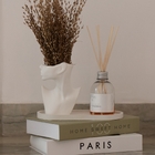 Vaso Decorativo 2pçs Perfil E Mão No Rosto Em Cimento Artesan