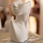 Vaso Decorativo 2pçs Perfil E Mão No Rosto Em Cimento Artesan