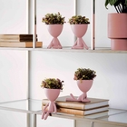 Vaso Decorativo Bob Robert Plant Rosa 14 5x11x10 Cm - Indo De