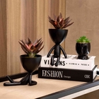 Vaso Decorativo Bob Robert Plant Sentando Em Poliresina Preto