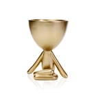 Vaso Decorativo Bob Robert Planta Em Poliresina Dourado 14 5x