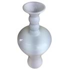 Vaso Decorativo Branco Brilho Em Cerâmica 34cm - Ana Maria