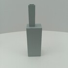 Vaso Decorativo Caixa Home&co Resina 30x8x6cm Cinza