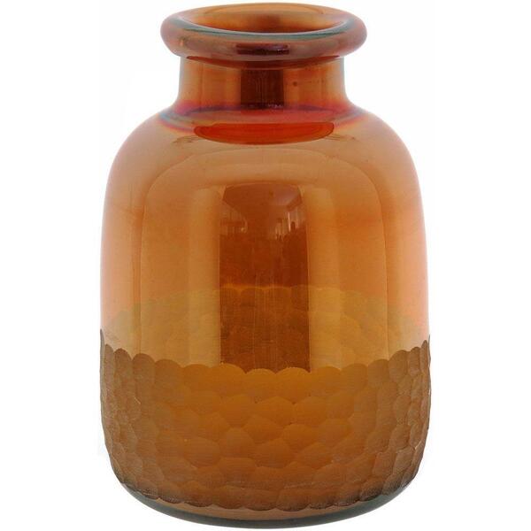 Vaso Decorativo Capadócia De Vidro Âmbar 2° Linha Luxo Casa