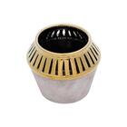 Vaso Decorativo Cerâmica Royal Decor 14x12cm Dourado/marrom