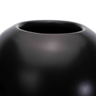 Vaso Decorativo Cilíndrico Em Cerâmica Preto 32 5x16x16 Cm -