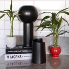 Vaso Decorativo Cilíndrico Em Cerâmica Preto 32 5x16x16 Cm -