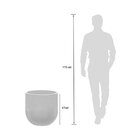 Vaso Decorativo Cilíndrico Rustico 44 Marmore