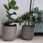 Vaso Decorativo Cilíndrico Rustico 44 Marmore