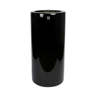 Vaso Decorativo Cilindro Preto 89x34x34 Cm - D'rossi