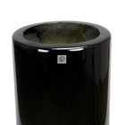Vaso Decorativo Cilindro Preto 89x34x34 Cm - Indo Decorar