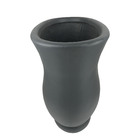 Vaso Decorativo Composto Mineral Cinza 80 5x50 5x81cm