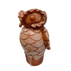 Vaso Decorativo Coruja Grande No Estilo Marajoara 20x20x36 Ma