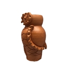 Vaso Decorativo Coruja Grande No Estilo Marajoara 20x20x36 Ma