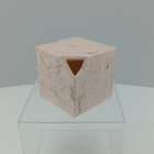 Vaso Decorativo Cubo Home&co Resina 12x15x15cm Rosa