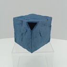 Vaso Decorativo Cubo Home&co Resina 16x20x20cm Azul