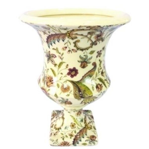 DOIY - Vaso Decorativo Moderno - Design a Forma di Pugno Rivendicativo - Realizzato in Ceramica - Vaso per Fiori - Fioriera Decorativa - Colore Nero - 12,9x10,7x26 cm