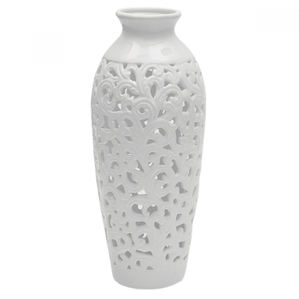 DOIY - Vaso decorativo moderno - Design a forma di corpo femminile - Realizzato in ceramica - Vaso per fiori - Vaso decorativo - Marrone - 10,5x10,1x23 cm - Colore: Marrone - 10,5x10,1x23 cm