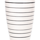 Vaso Decorativo De Cerâmica Branco/amarelo 33cm