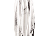 Vaso Decorativo De Cerâmica Branco Mármore Seed Mart