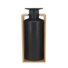 Vaso Decorativo De Ceramica E Bambu Preto 14cm X 12 5cm X 32