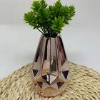 Vaso Decorativo De Cerâmica Rose Gold Com Trabalhado