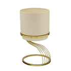 Vaso Decorativo De Metal Com Suporte Dourado 43cm