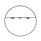 Vaso Decorativo De Parede Em Vidro E Metal Preto 34x2cm - D'r