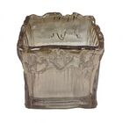 Vaso Decorativo De Vidro Ambar