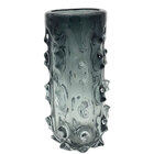 Vaso Decorativo De Vidro Fumê 33cm Rod0066 Btc