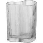 Vaso Decorativo De Vidro Modelo Chique Transparente 21x17cm