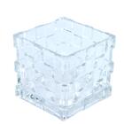 Vaso Decorativo De Vidro Quadrado Decor Grillo 47088 Transpar